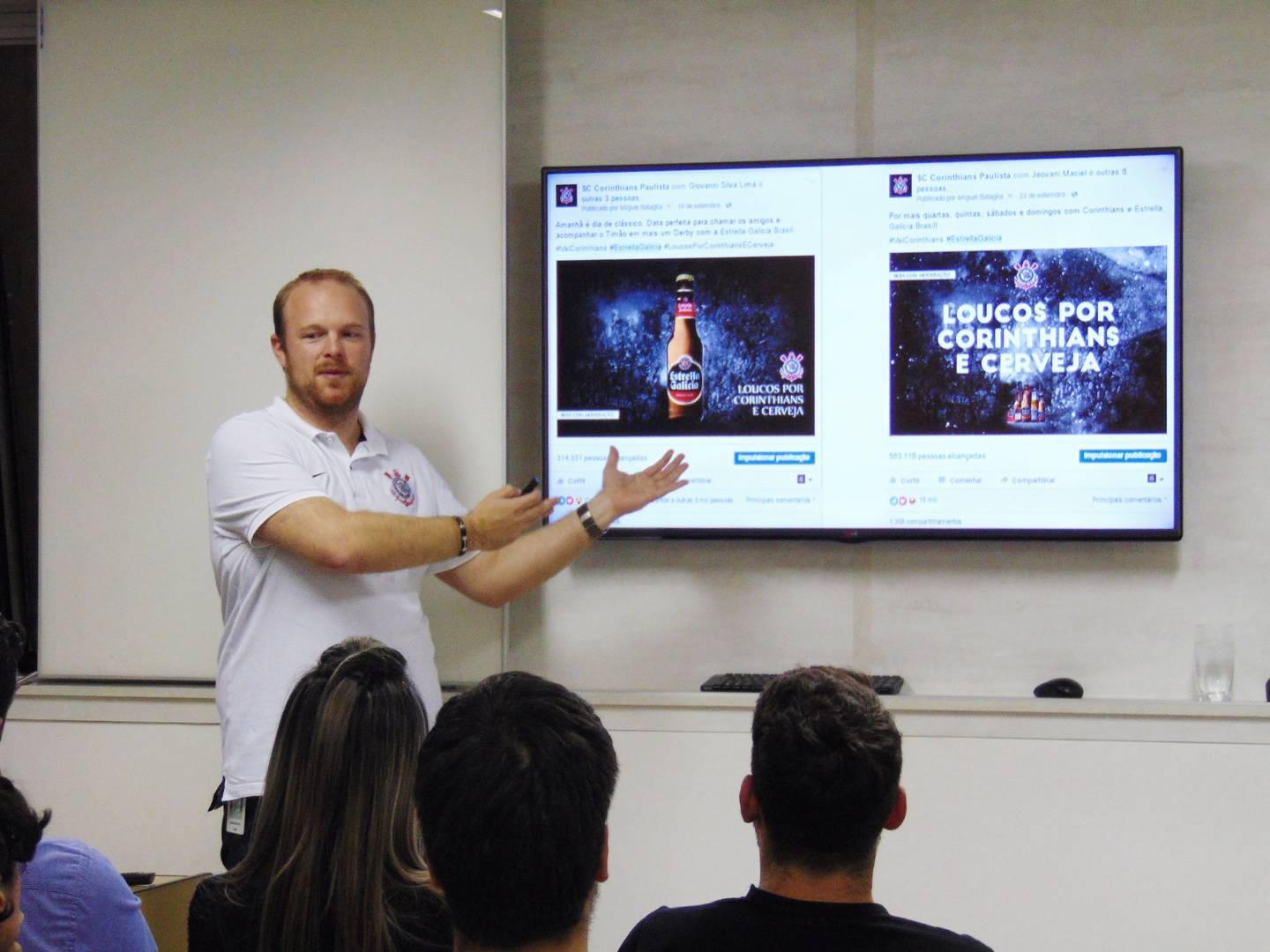 Aula sobre ativações de sócio-torcedor no Corinthians